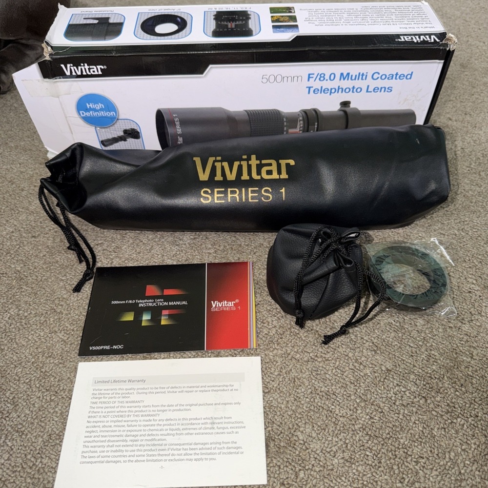 Vivitar Series 1 500mm f/8.0 Lens V-500-PRE New In Box